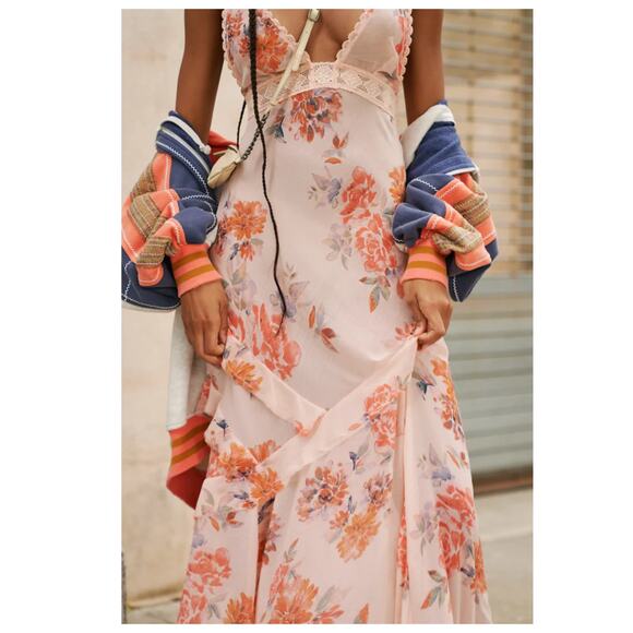 Free People Stay Awhile Maxi Dress Size Large - Picture 5 of 14